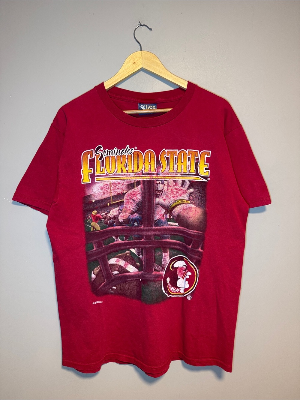 Vintage Florida State Seminole T-Shirt / Large / 1990s / Nutmeg - Lee Sport